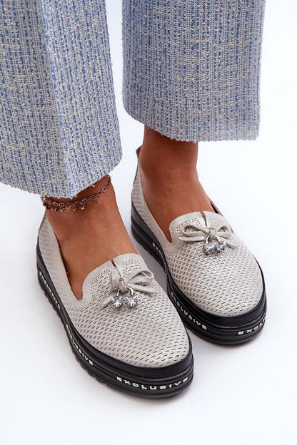 S.Barski Women's Genuine Leather Loafers in various sizes displayed elegantly, ideal for chic and comfortable styling.