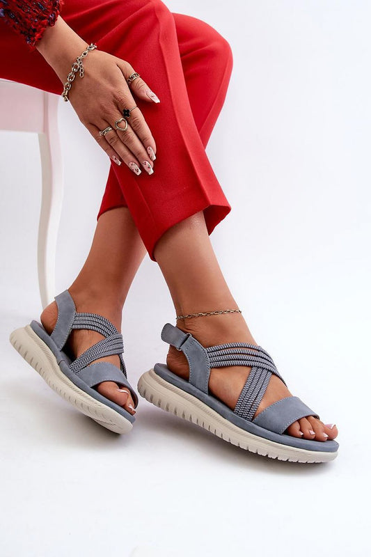 Elegant Step in Style women's sandals crafted with breathable artificial leather, ideal for active women seeking style and comfort.