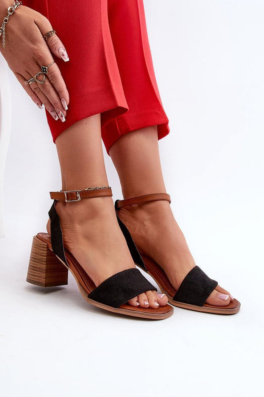 Luxury eco-suede heel sandals for women by Step in Style, designed with comfort and style in mind, ideal for summer outings.