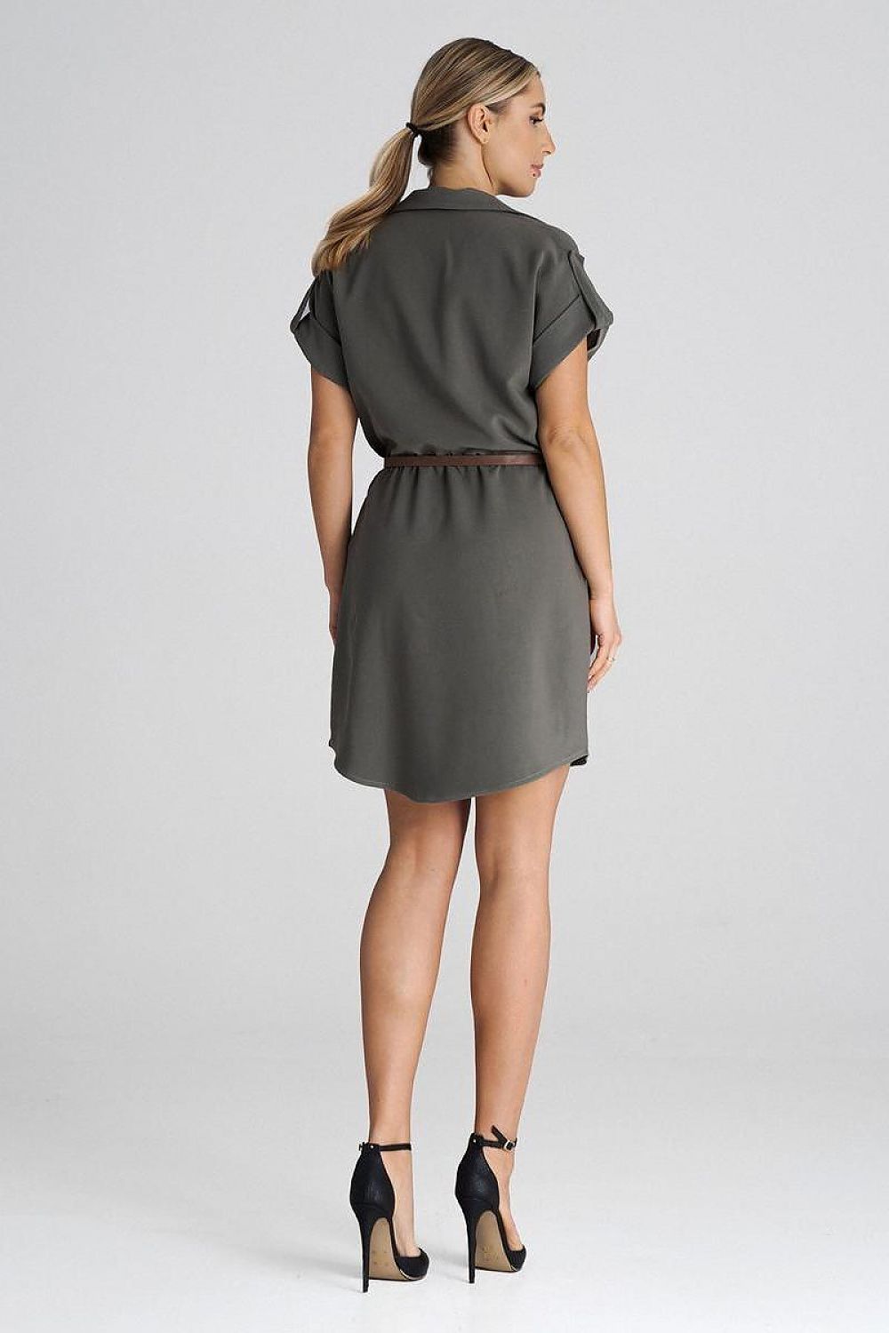 Stylish Figl Daydress featuring side seam pockets, combining elegance and practicality.
