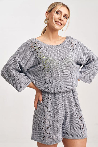 Sophisticated Figl ensemble comprising of a stylish blouse and comfortable shorts, ideal for upscale casual wear.