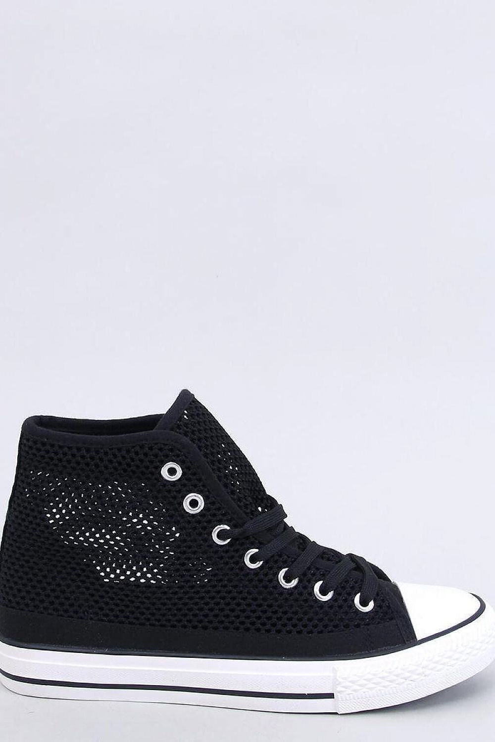 Elegant Lace-Up Women's High Top Mesh Sneakers by Inello showcasing stylish breathability for a luxurious look.