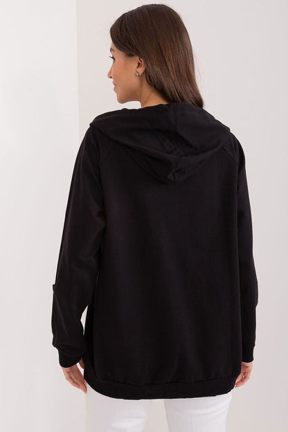 Relevance women's casual hoodie with long sleeves and comfortable hood, ideal for providing warmth and style in cooler weather.