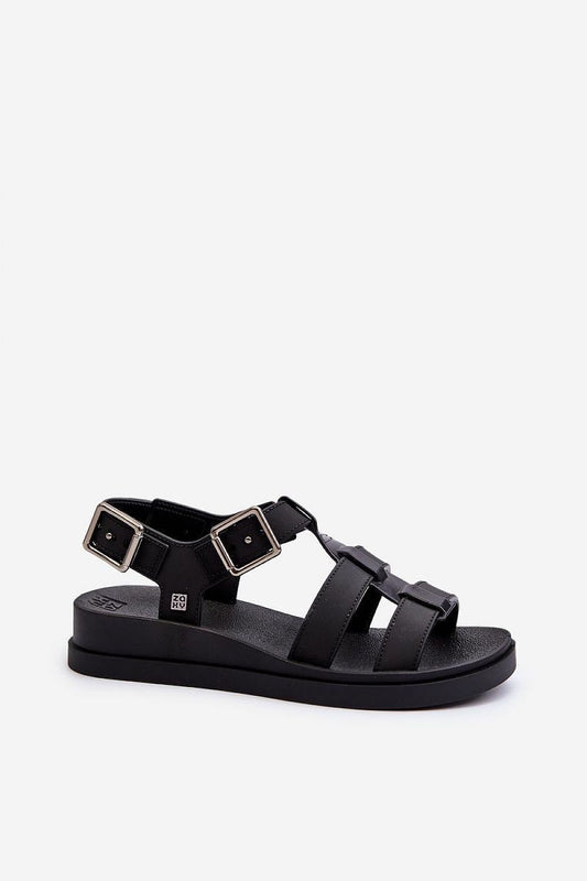 Close-up of ZAXY Vegan Sandals by Step in Style, highlighting their bubble gum scent and stylish plastic material, embodying comfort and sustainability.