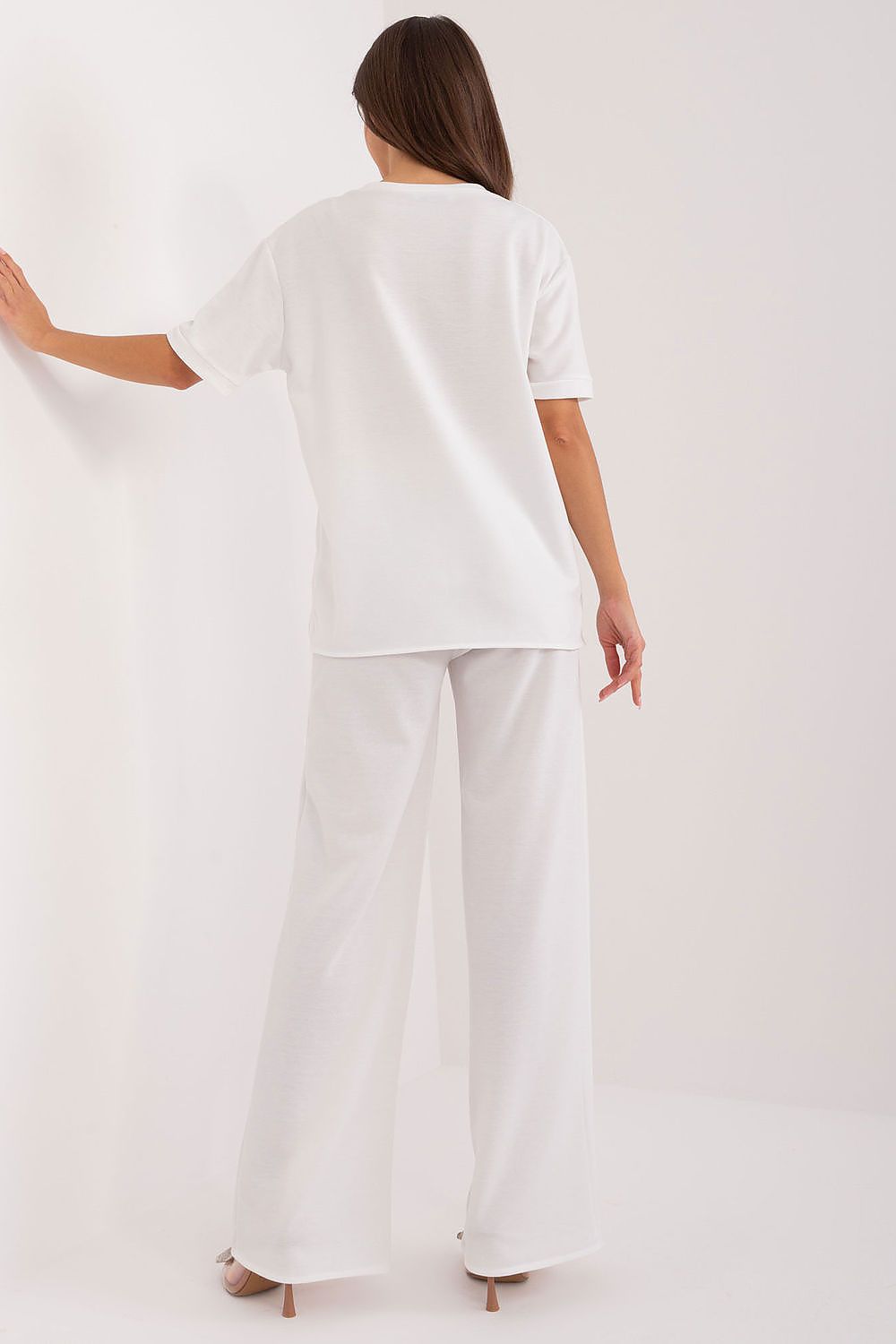Elegance Collection by Lakerta - Women's stylish pants set, designed with a practical waist tie and high-rise, ideal for a chic, comfortable silhouette.