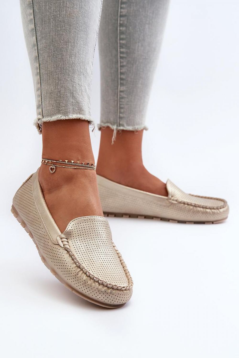High-quality eco leather moccasins for women by Step in Style, showcasing a luxurious look and versatile appeal for everyday and formal wear.