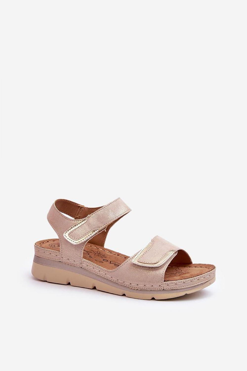 Step in Style women's Velcro sandals showcasing a sophisticated design with a lightweight anchor for effortless summer wear.
