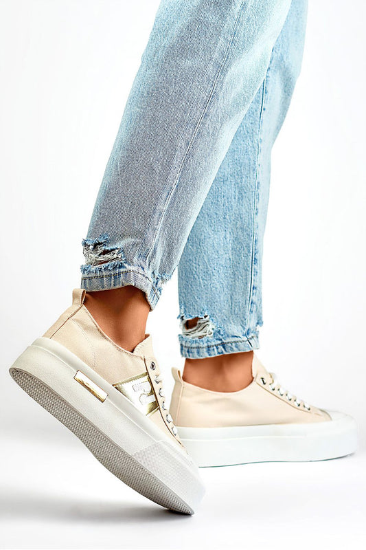 Close-up of PRIMO Women's textile sneakers showcasing premium fabric and stylish design, ideal for both everyday and special summer occasions.