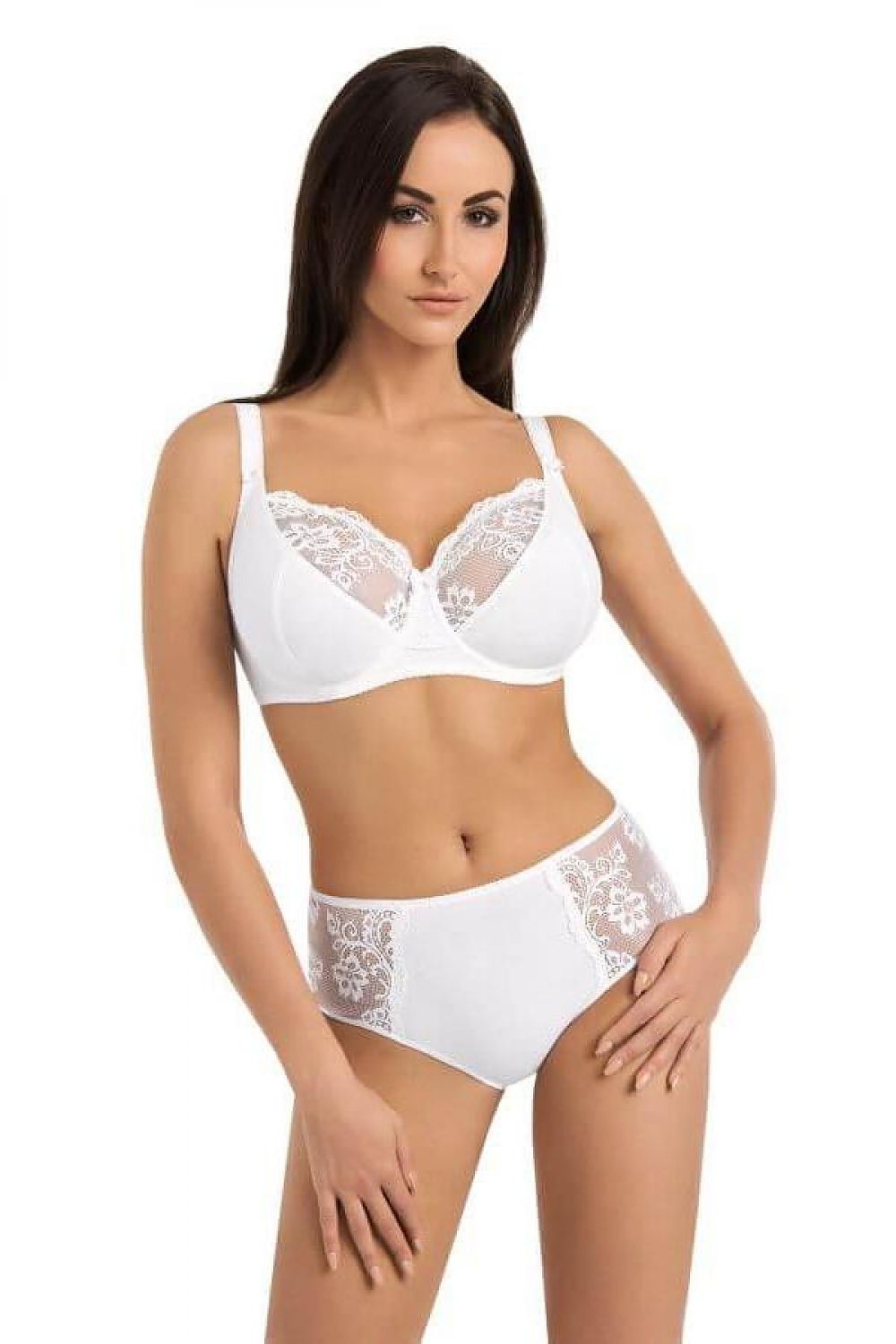 Elegant soft cotton bra with underwire and floral lace by Teyli, designed for perfect fit and exceptional comfort.