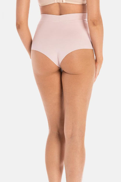 Luxury high-waisted slimming panties by Teyli in elegant black color, featuring body shaping design and comfortable fabric, perfect for enhancing feminine silhouettes.