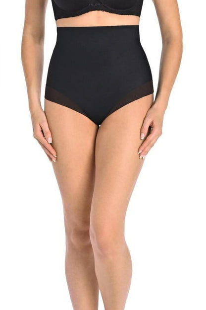 Elegant high-waisted seamless panties by Teyli, featuring delicate mesh detail and breathable cotton lining, ideal for a luxurious feel.