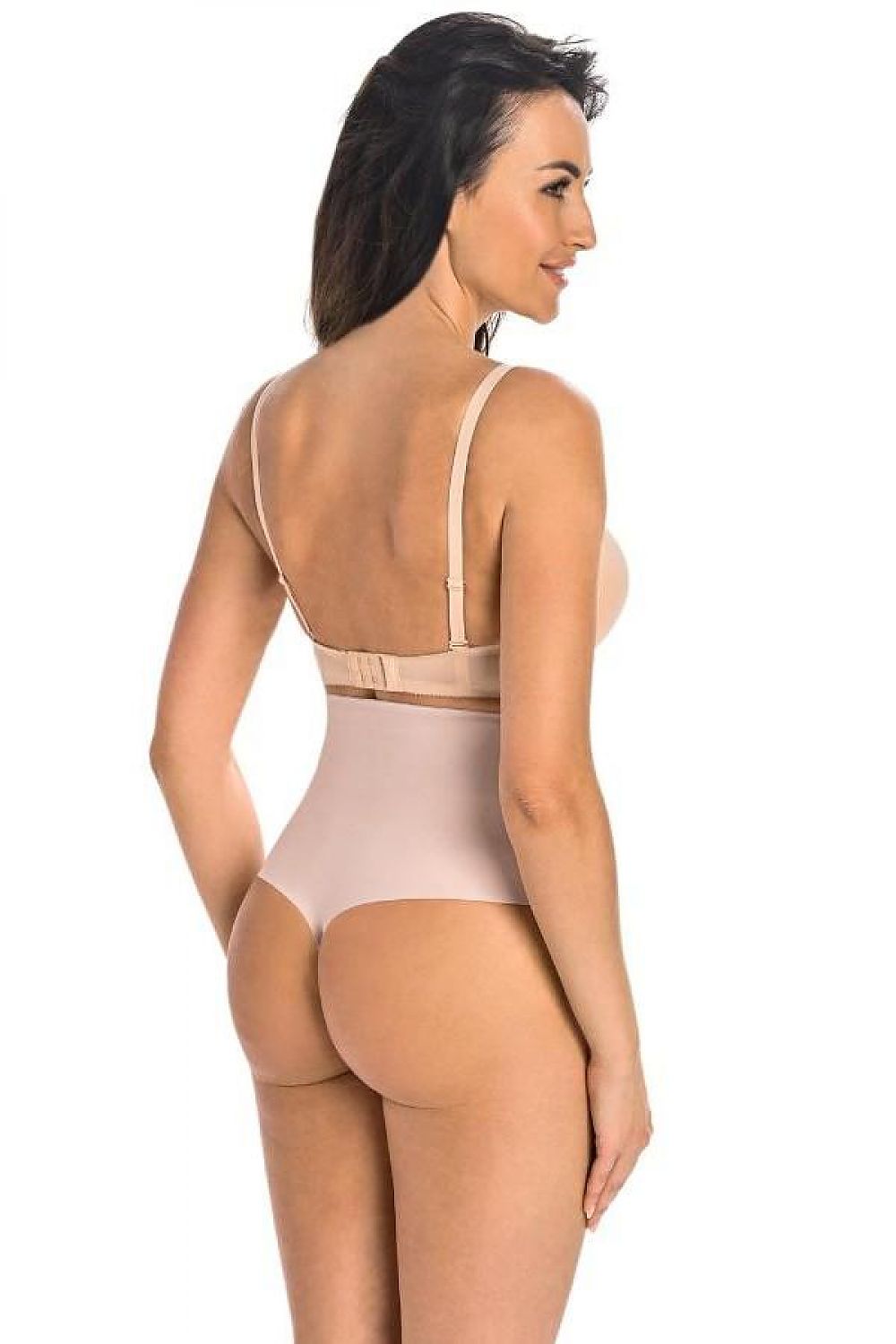 Teyli shaping thong in soft, breathable fabric, combining style and practicality for flawless layering under dresses.