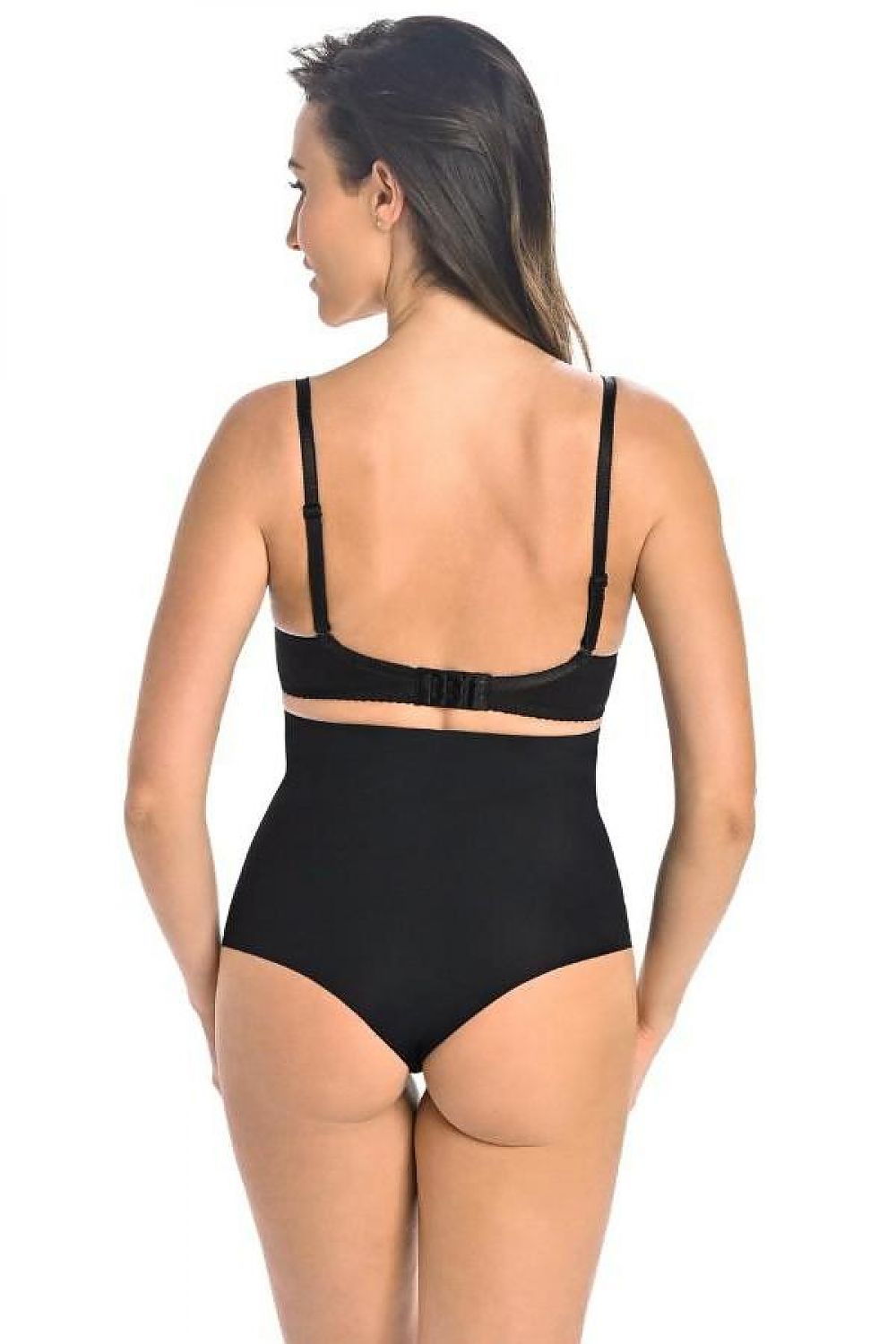 Teyli seamless black panties featuring soft cotton lining and laser-trimmed edges for an impeccable, smooth silhouette.