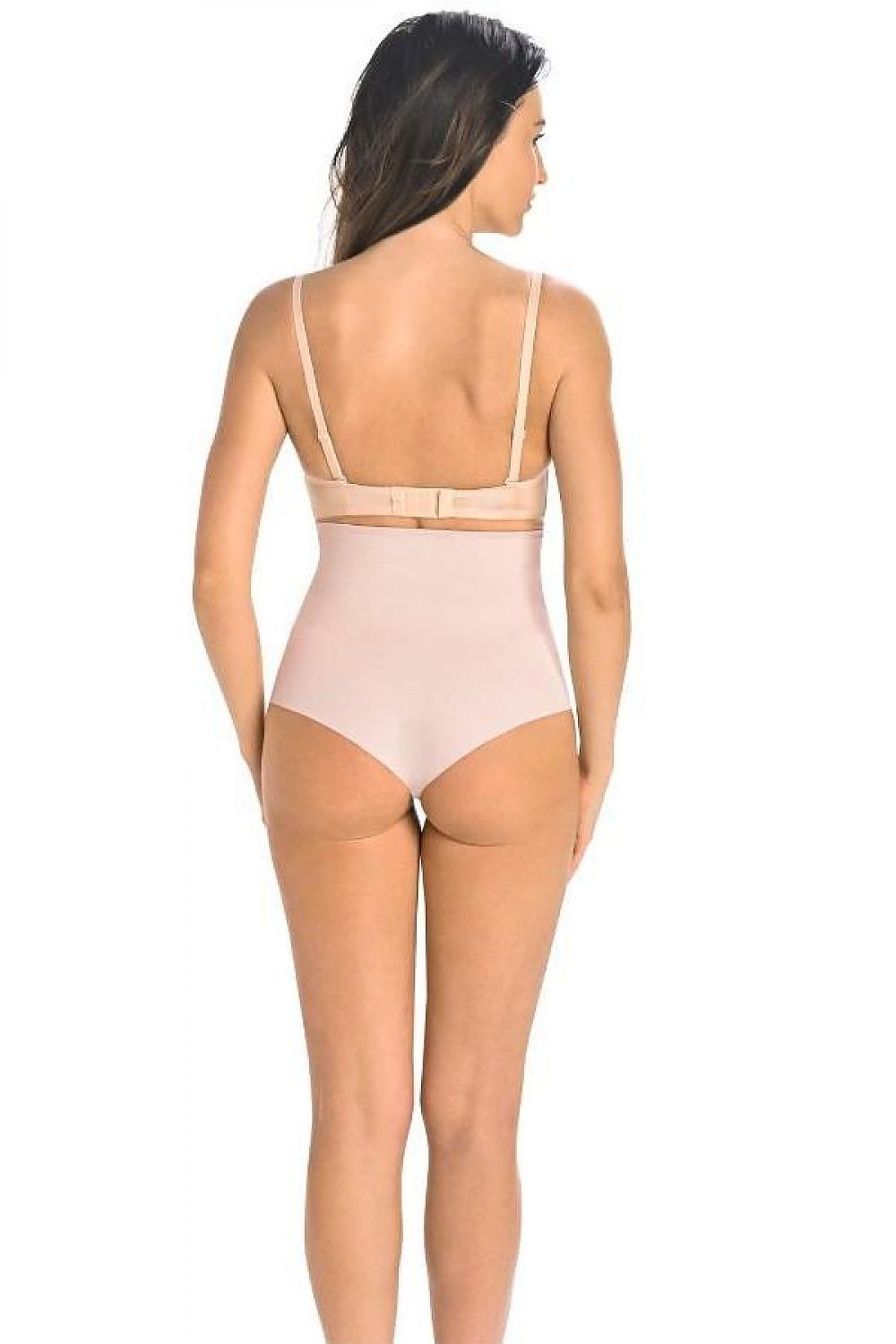 Luxurious black high-waisted seamless panties by Teyli, crafted from premium elastic materials for a flattering silhouette and total comfort.