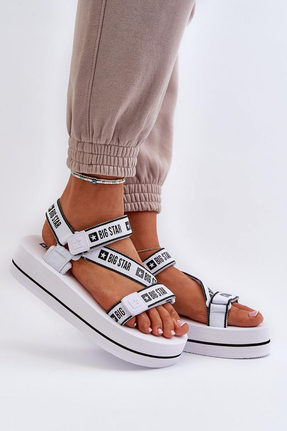 Luxury Big Star women's sandals with Velcro fastening, combining style and comfort for the perfect summer experience, available at Step in Style.