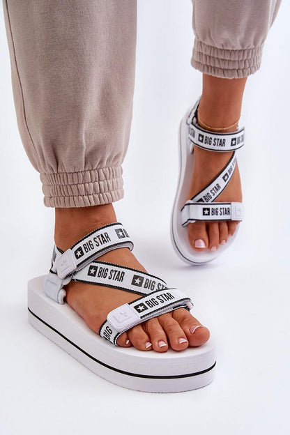 Chic Big Star summer sandals featuring a flexible Velcro design and 4cm platform, crafted for comfort by Step in Style.