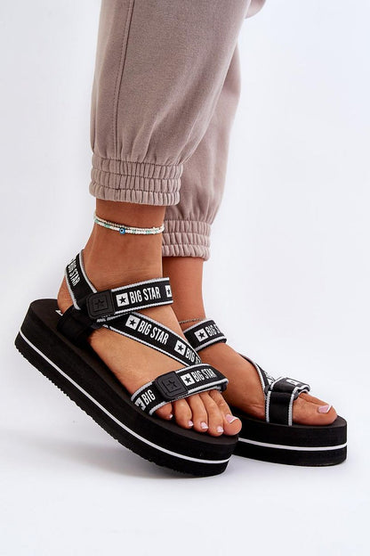 Fashionable Big Star women's sandals with a 4cm platform, ideal for summer outings, designed by Step in Style.