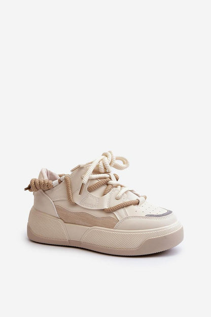 Chic women's comfortable platform sneakers from Step in Style, perfect for any occasion with modern aesthetics and a 4 cm elevated sole.