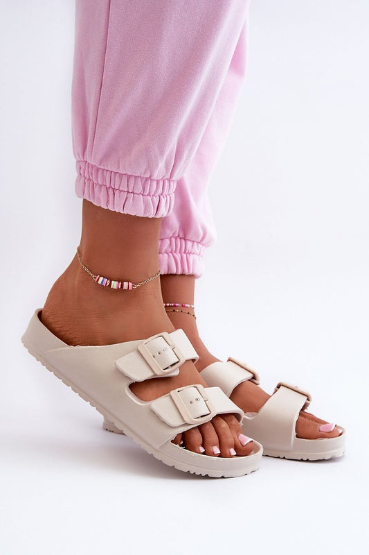 Luxurious lightweight women's flip-flops by Step in Style, featuring adjustable straps for a perfect fit, ideal for beach and pool outings.