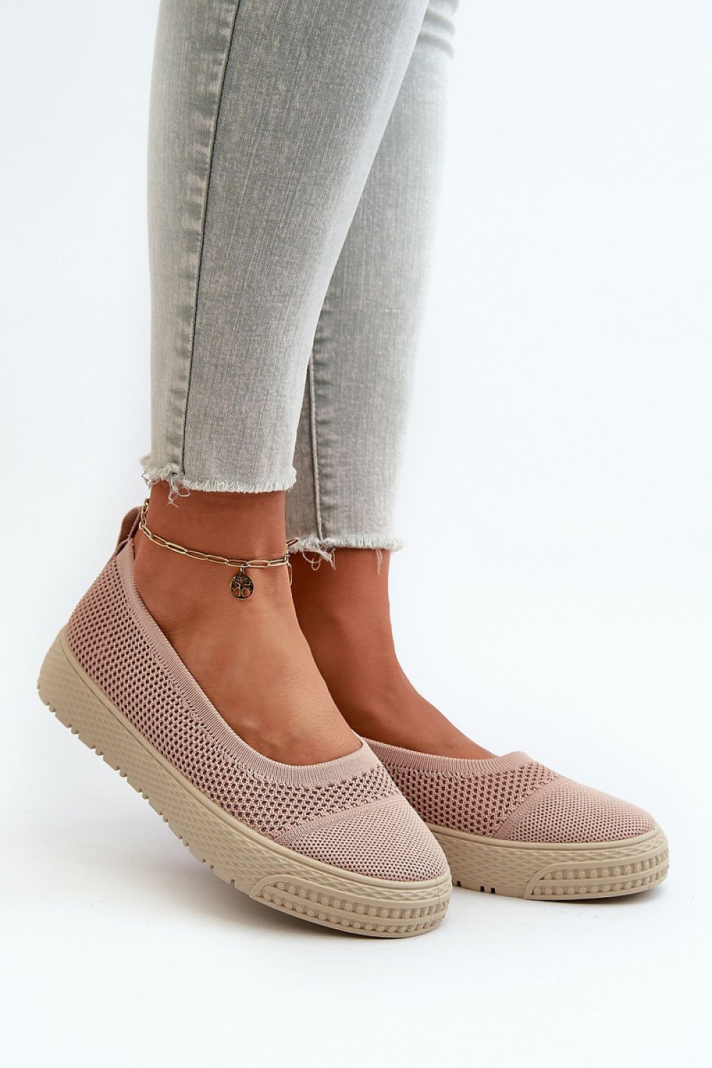 Elegant women's slip-on sneakers with platform by Step in Style, crafted from high-quality textile, offering unparalleled comfort and sophistication for everyday wear.