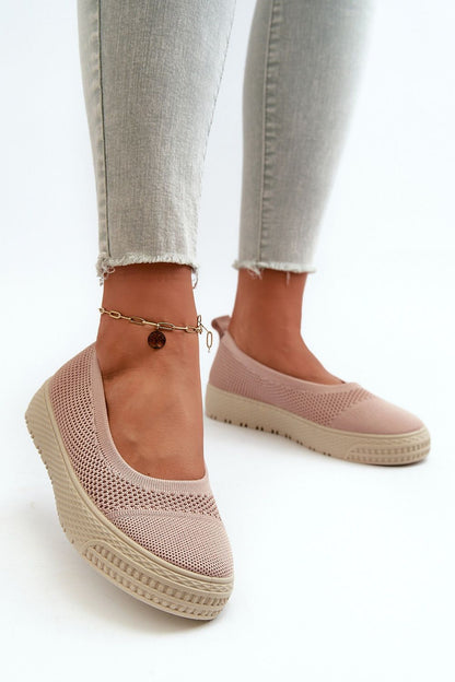 Luxury Women's Slip-On Sneakers by Step in Style - Detail image featuring the slip-on design and platform height for enhanced comfort and sophistication.