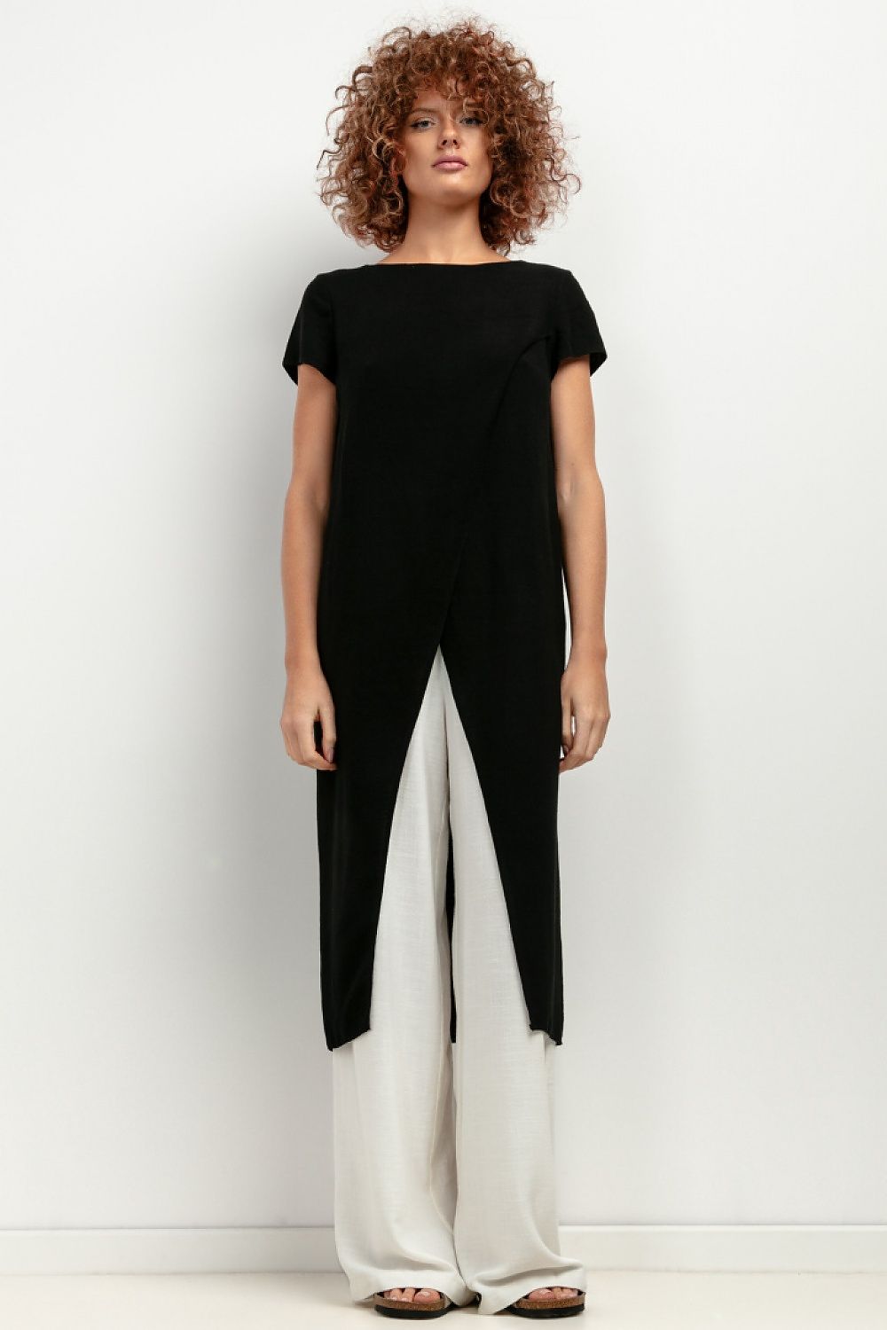 Chic and versatile T405 tunic by Tessita, perfect as a stylish cover-up or summer evening wear.