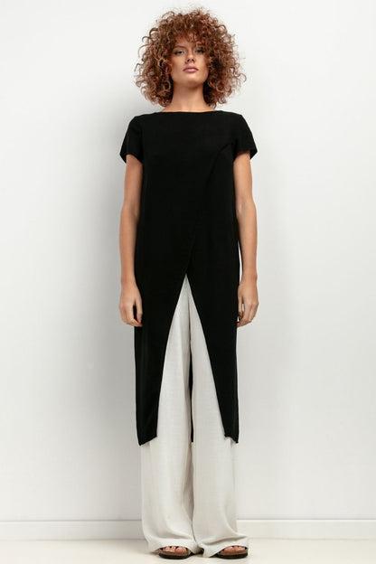 Chic and versatile T405 tunic by Tessita, perfect as a stylish cover-up or summer evening wear.