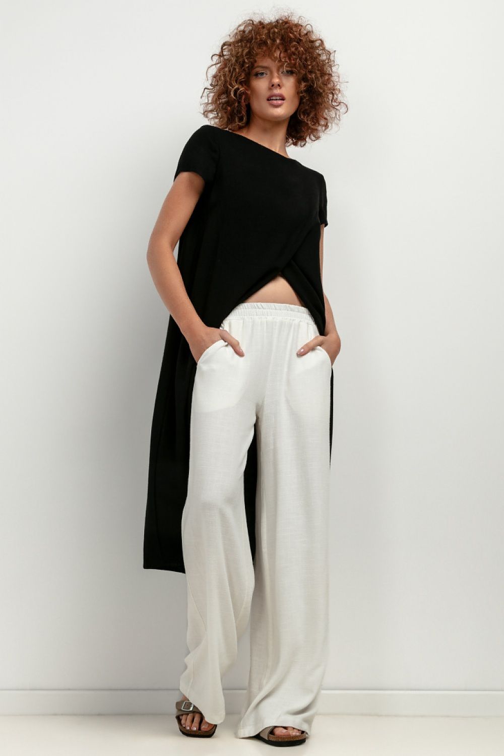 Luxurious T405 tunic by Tessita in linen and viscose blend, a must-have for eco-conscious fashion lovers.