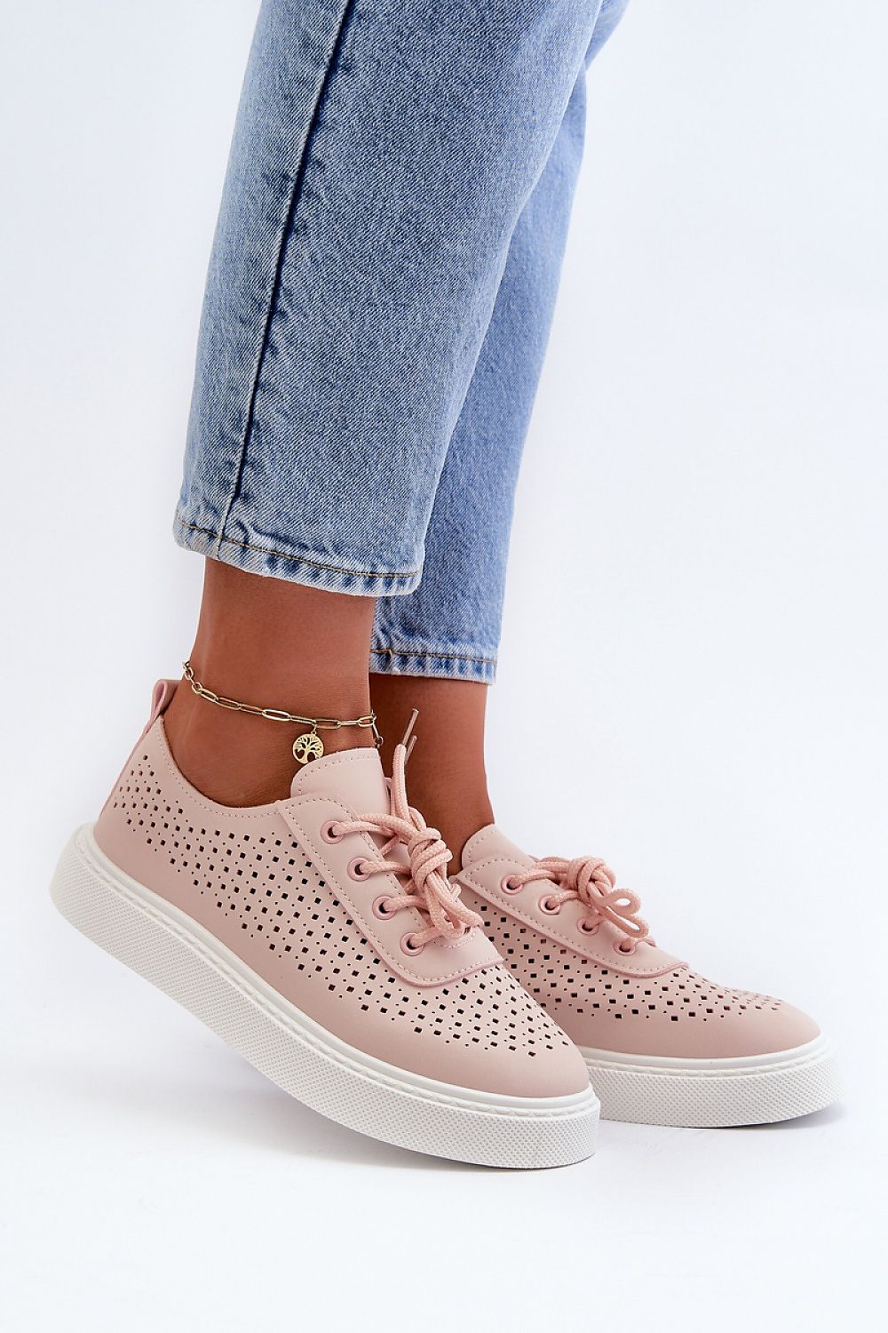 Luxury women's sneakers featuring a rounded toe cap and platform style, crafted from eco leather by Step in Style, perfect for fashion-forward women.