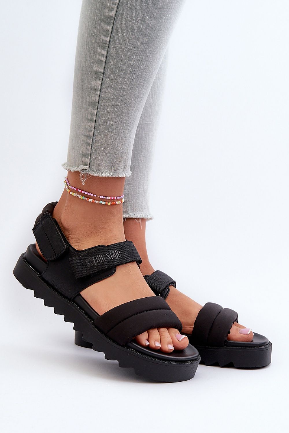 Big Star Women's Platform Sandals with Velcro fastening in stylish design, ideal for summer elegance and comfort by Step in Style.