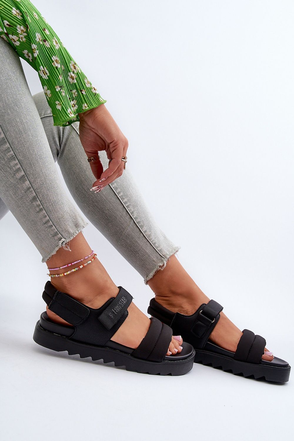 Fashionable Big Star Women's Platform Sandals displayed in a chic outfit, perfectly suitable for casual and stylish summer outings by Step in Style.