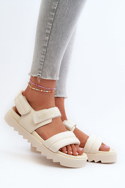 Elevate your summer style with Big Star Women's Platform Sandals featuring Velcro fastening, designed for ultimate comfort and stability by Step in Style.