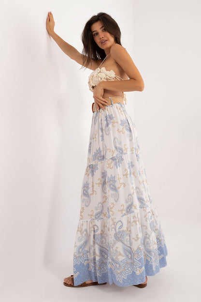 Versatile and stylish Viscose Maxi Skirt by Italy Moda, perfect for summer daywear with its lightweight and airy fabric.