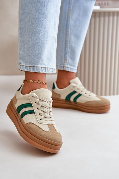 Chic imitation leather platform sneakers for women by Step in Style, perfect for elevating everyday wear with a touch of luxury.