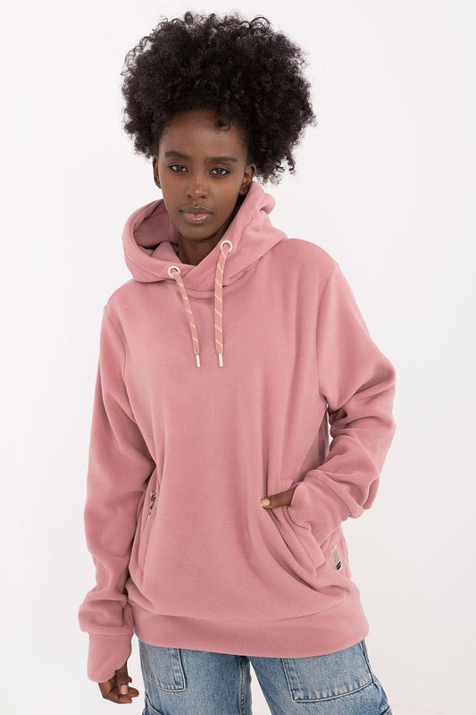 Ladies Sublevel Insulated Hoodie featuring zippered pockets, perfect for stylish warmth on cooler days. Luxurious design and optimal comfort.
