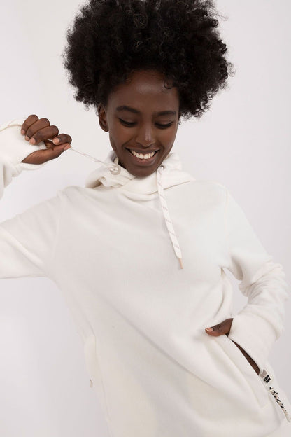 Chic Women's Sublevel Insulated Hoodie showcasing drawstring hood and sophisticated design, perfect for versatile styling.