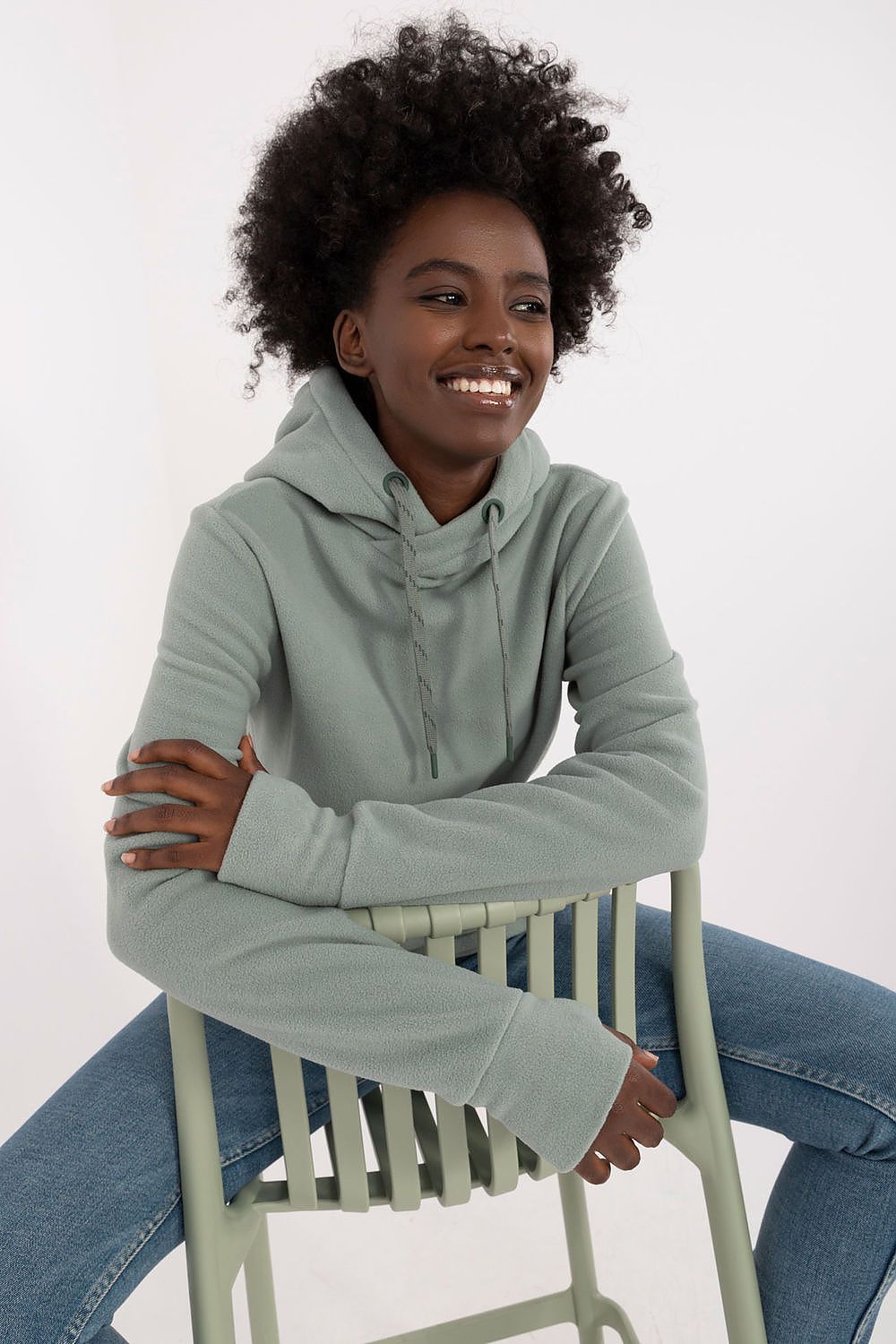 Luxurious Women's Sublevel Insulated Hoodie in sophisticated design, featuring zippered pockets for practicality, ideal for cool weather styling.