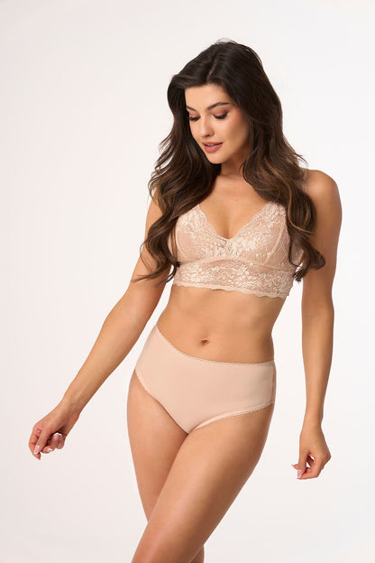Detailed close-up of Babell lingerie showcasing delicate lace trim and smooth fabric for a sensual appeal.