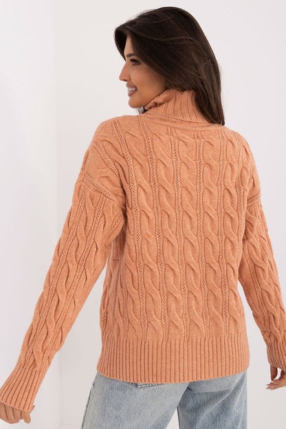 Stylish women's turtleneck sweater by AT, featuring long sleeves and a sophisticated silhouette ideal for casual wear.