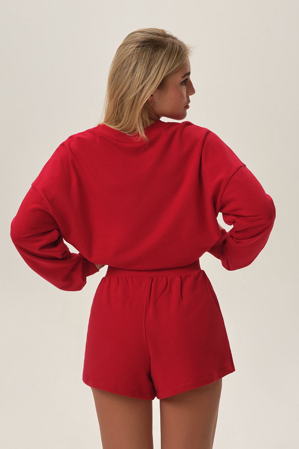 Close-up of the Luxury Women's Cotton Christmas Pyjama Set by Henderson, showcasing the intricate Christmas-themed design and soft, smooth cotton texture.