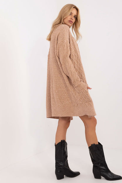 Sophisticated long cardigan with a contemporary silhouette by AT, perfect for creating stylish layered looks for various occasions.