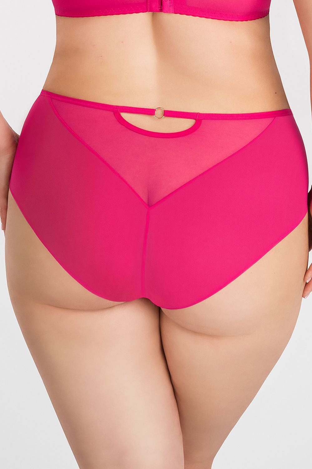 Gorsenia Lingerie stylish high-waisted microfiber panties on a smooth background highlighting their elegant design and comfort.