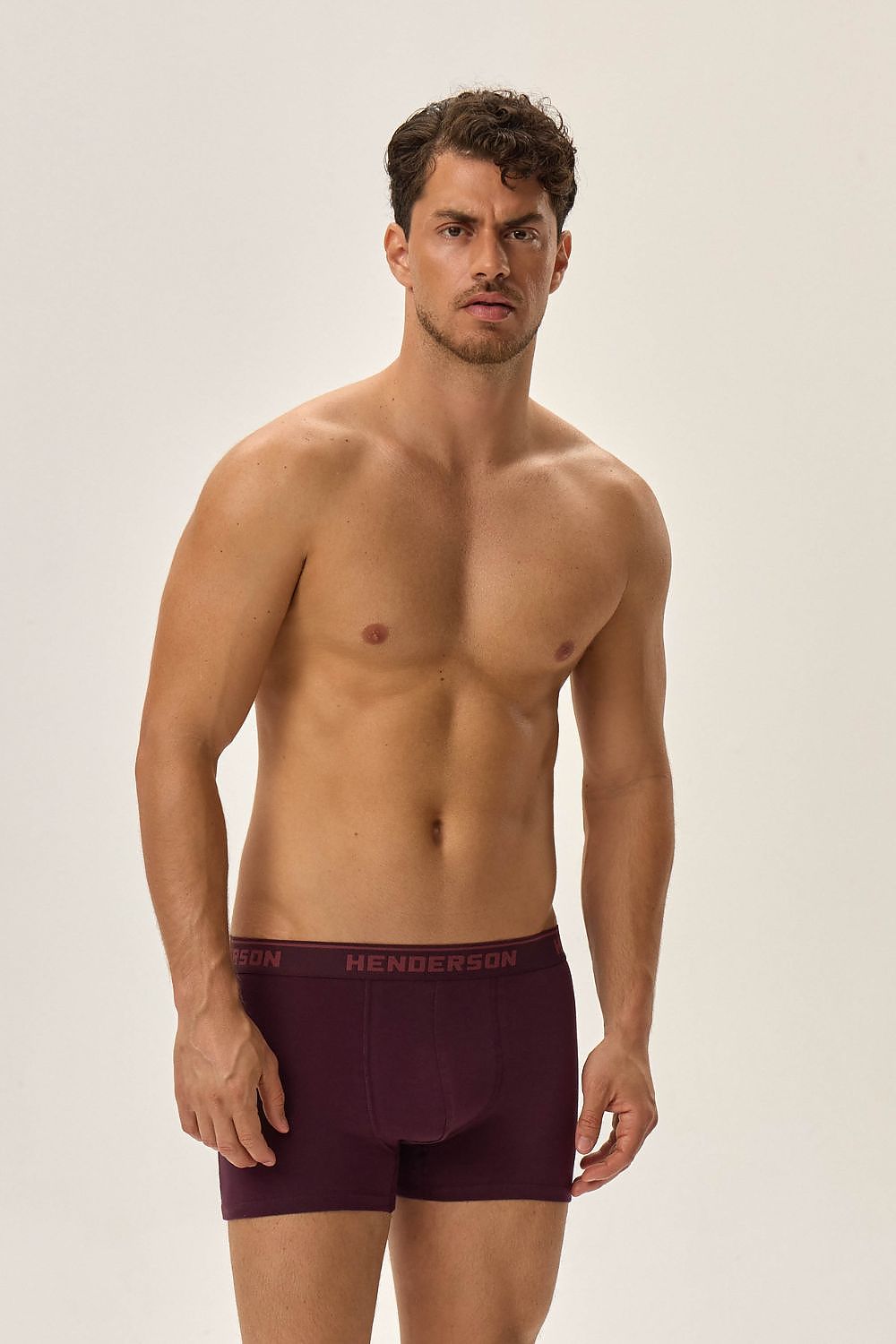 Stylish arrangement of Henderson Cotton Stretch Boxer Shorts in various sizes, underlining the perfect fit and sophisticated design for discerning customers.