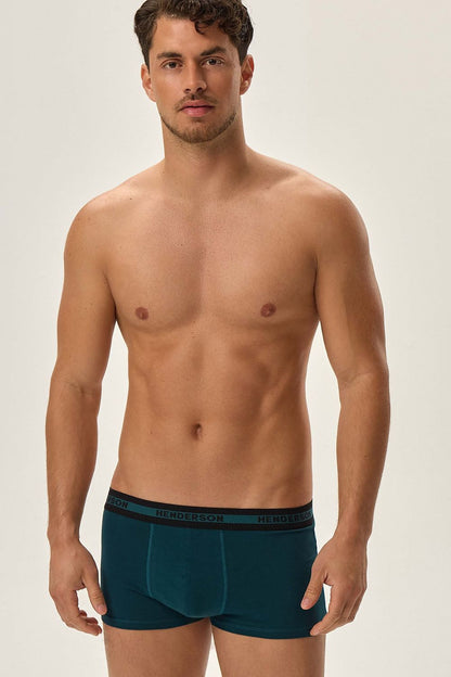 Elegant display of Henderson Men's Boxer Shorts in a close-up view showcasing the soft cotton fabric and chic design, perfect for the modern man.