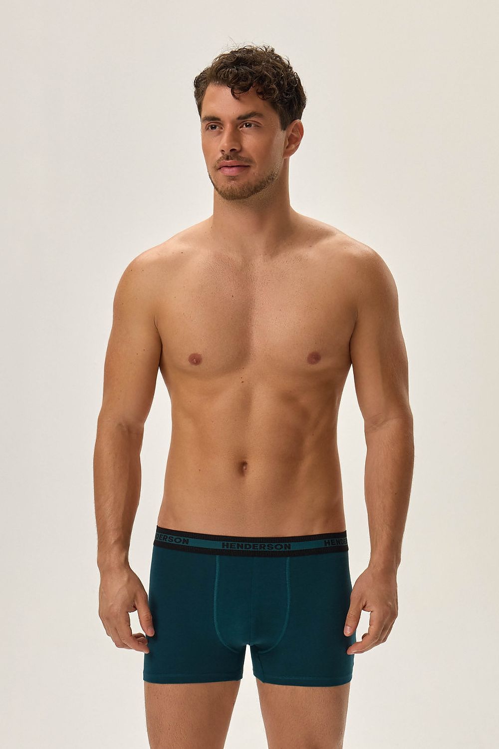 Luxurious Henderson Cotton Knit Boxer Shorts in a comfort fit, designed for daily wear and sports, featuring a non-binding waistband for ultimate comfort.