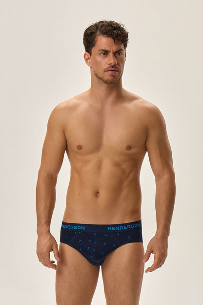 Stylish Henderson Joy Cotton Briefs showcasing unique lighthouse pattern, crafted from soft cotton fabric for ultimate breathability and comfort.