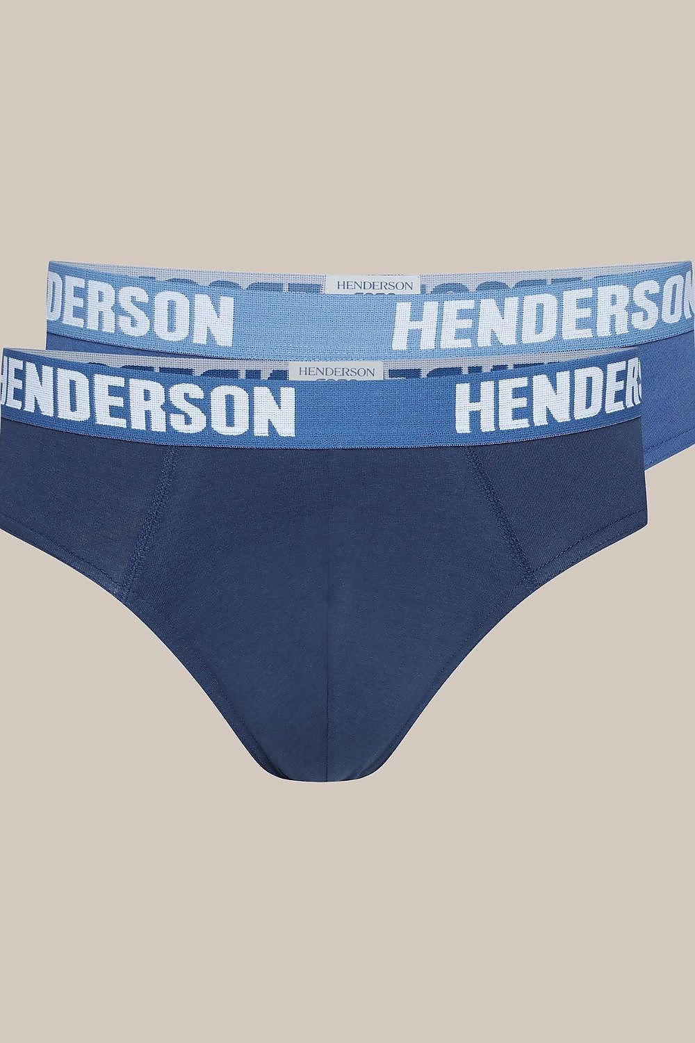 Luxurious Henderson Jarl Men's Slip Style Briefs in premium cotton and spandex, showcasing comfort and style in a sleek two-pack design.
