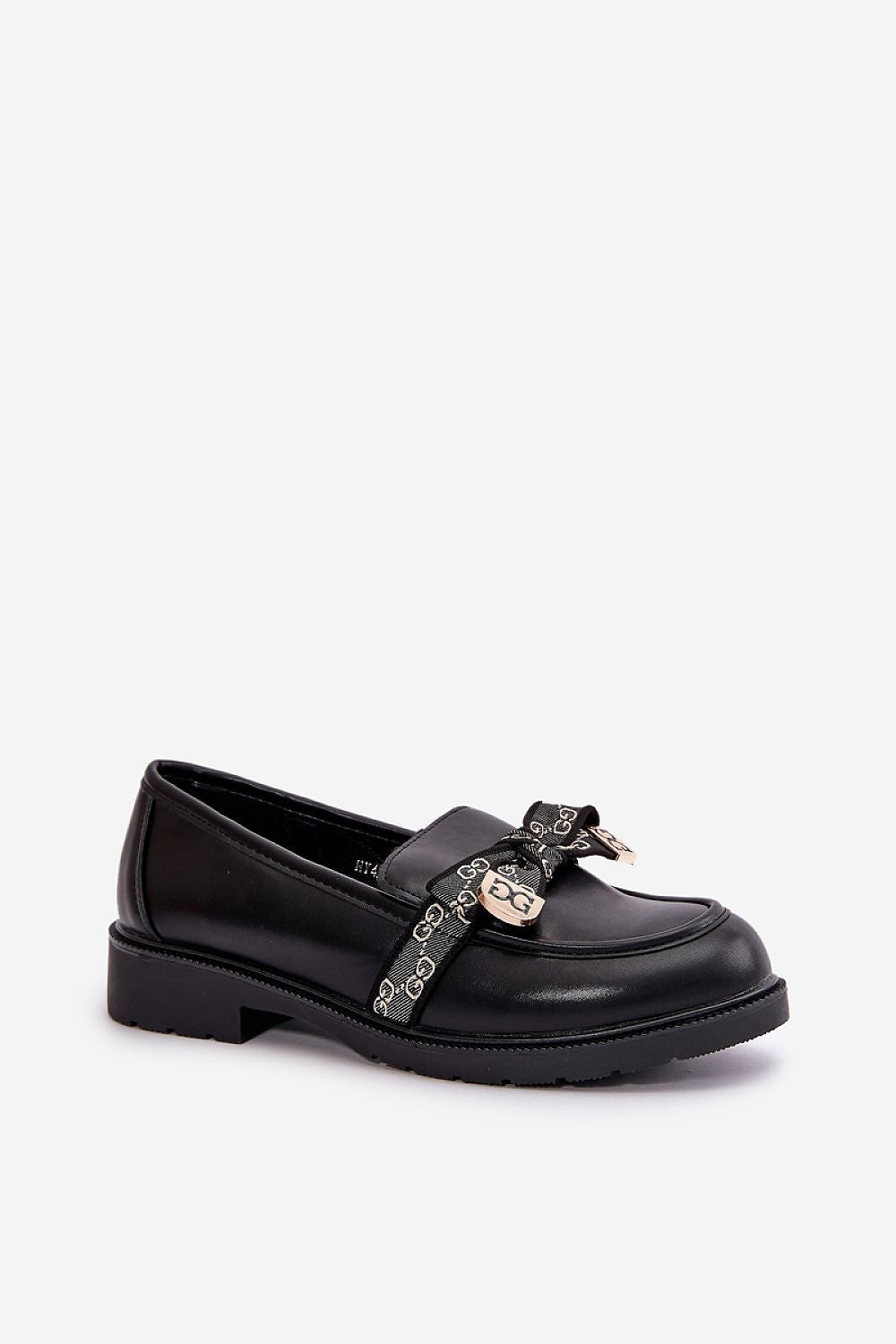 Luxury eco-leather moccasin loafers for women by Step in Style, featuring a chic bow and cushioned flat heel for all-day comfort.