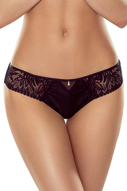 Luxurious Lapinee T-backs thong showcasing elegant lace details, designed for comfort and style, perfect for a sophisticated lingerie collection.