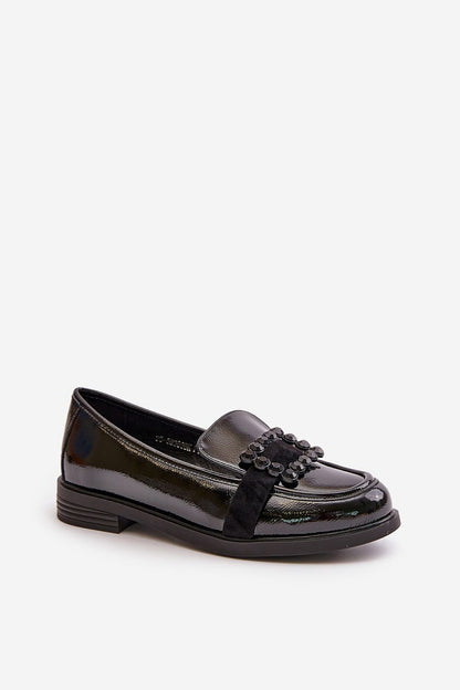 Vinceza Women's Eco Leather Moccasins featuring a classic design with a natural leather insole and a 3cm heel, perfect for stylish comfort in any autumn wardrobe.